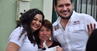 Olga Sosa y Beto Granados llevan propuestas de Morena a familias de Matamoros
