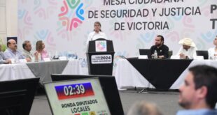 Blanca Anzaldúa da cátedra de ataque a las causas, en la mesa ciudadana de seguridad.
